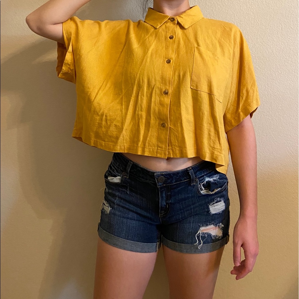 Button down crop top - Picture 4 of 7